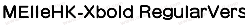 MElleHK-Xbold RegularVersion 210字体转换